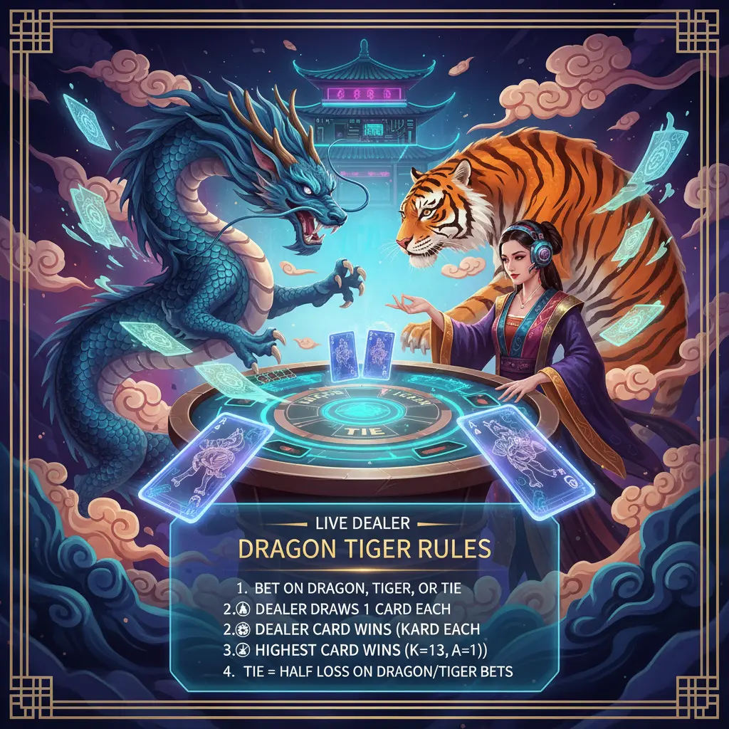 Live dealer dragon tiger rules - Dragon
