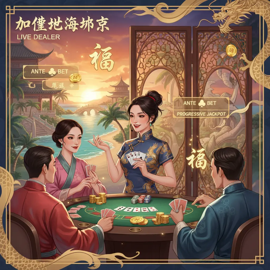 Live dealer poker variations - Caribbean