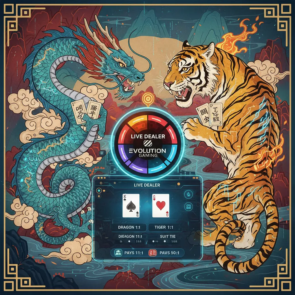 Live dealer dragon tiger rules - Evolution