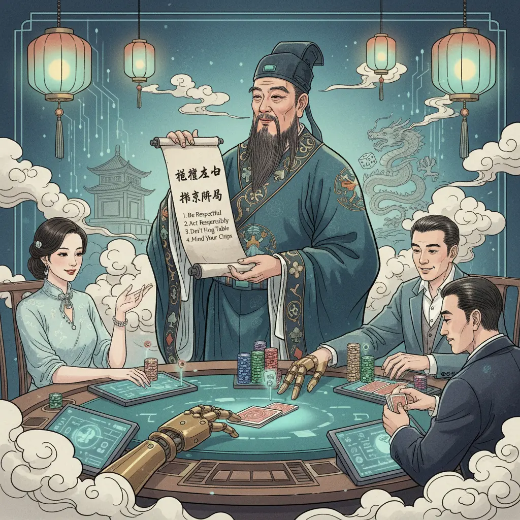 Live casino etiquette tips - Poker