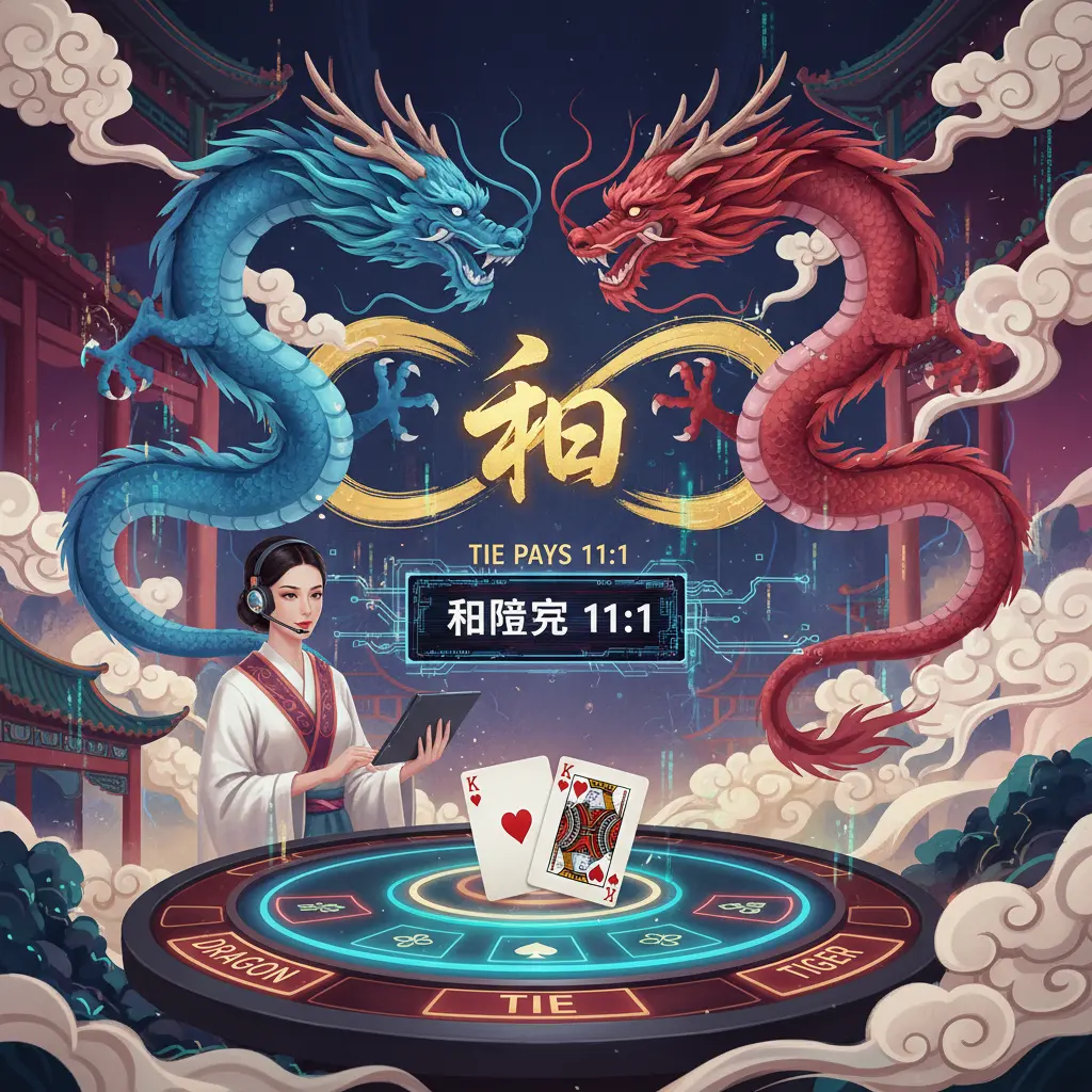 Live dealer dragon tiger rules - Tie