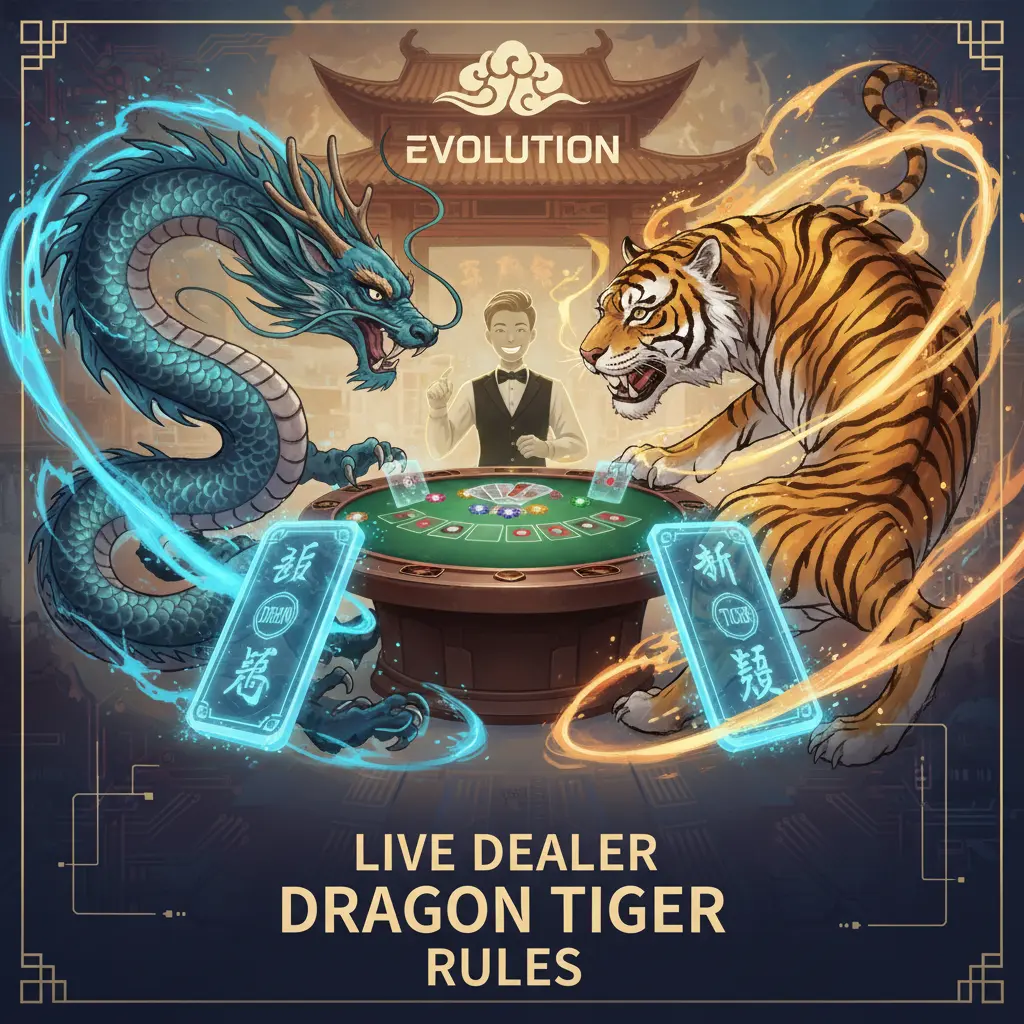 Live dealer dragon tiger rules - Evolution